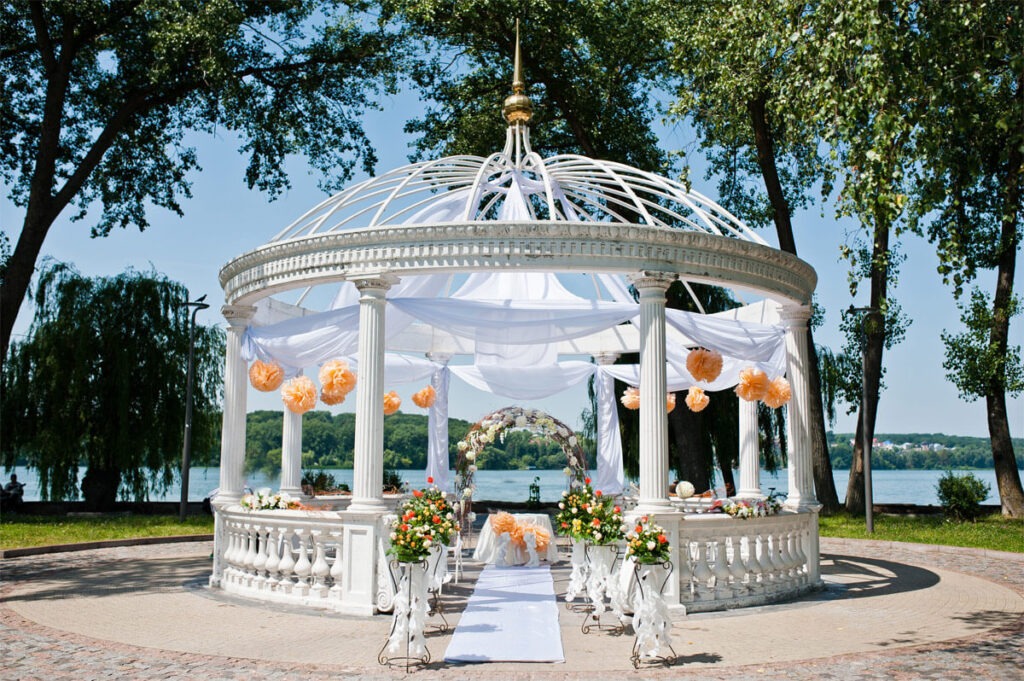 Dekoration Pavillon Hochzeit