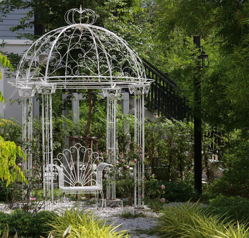 Rost zu verhindern beim Pavillon aus Metall