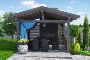 Pavillon Materialien